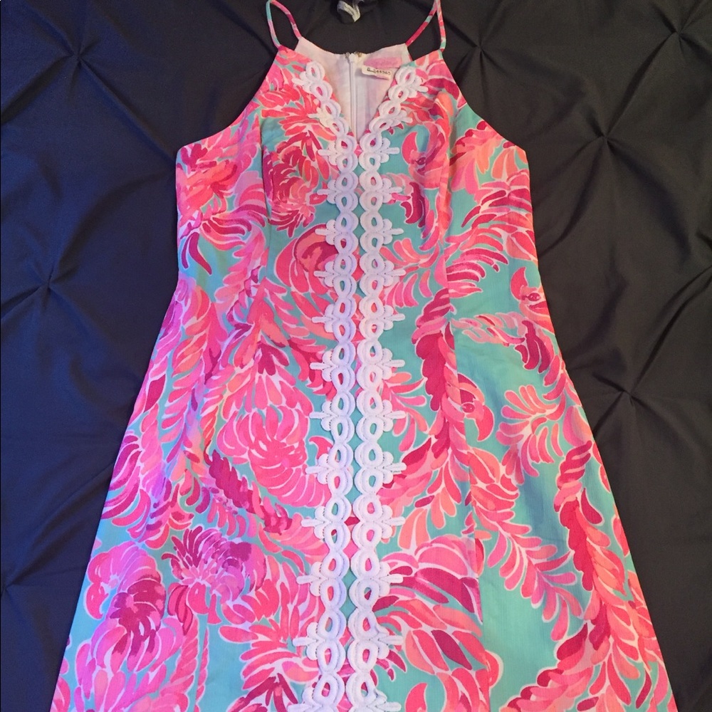Lilly Pearl Lace Poolside Lovebirds Shift Dress